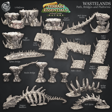 Wastelands Terrain - Path, Bridges, and Platforms
